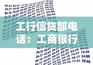 工行信贷部电话：工商银行贷款咨询热线是多少