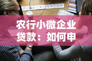 农行小微企业贷款：如何申请农行小微企业信用贷款