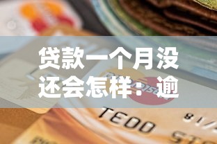 贷款一个月没还会怎样：逾期还款一个月后果严重吗
