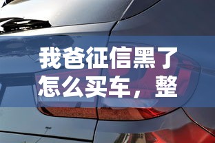 我爸征信黑了怎么买车，整理五个2025最新网贷代理平台