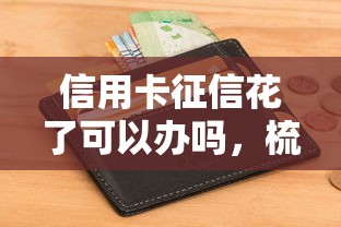 信用卡征信花了可以办吗，梳理5个2025最新2025好下款的口子