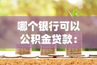 哪个银行可以公积金贷款：哪些银行支持办理公积金贷款