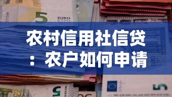 农村信用社信贷：农户如何申请小额贷款