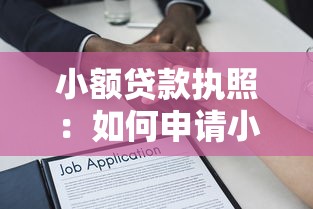 小额贷款执照：如何申请小微金融资质