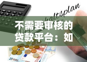 不需要审核的贷款平台：如何快速获得免审核贷款