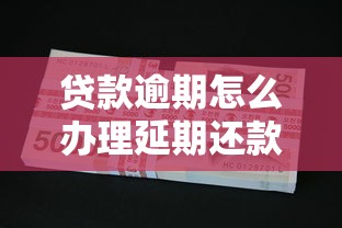 贷款逾期怎么办理延期还款，汇总五个2025最新平台借钱还不起怎么办