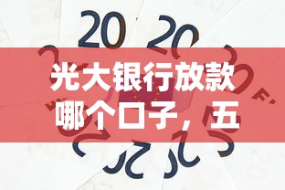 光大银行放款 哪个口子，五大2025最新网贷平台可以贷款