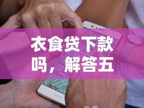 衣食贷下款吗，解答五家2025最新平台贷款额度高