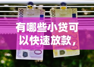 有哪些小贷可以快速放款，归纳5个2025最新网贷借款平台好