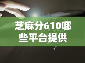 芝麻分610哪些平台提供高效率贷款服务，归纳5个2025最新和小象优品一样好下款的口子