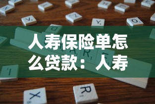 人寿保险单怎么贷款：人寿保单如何申请贷款