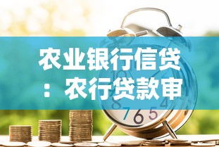 农业银行信贷：农行贷款审批流程需要多久