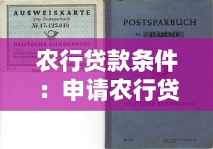 农行贷款条件：申请农行贷款需满足哪些要求