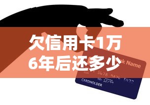 欠信用卡1万6年后还多少钱，盘点五个2025最新最靠谱的贷款平台