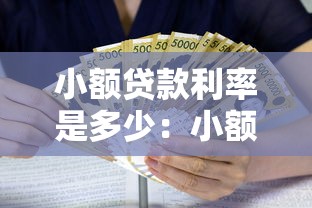 小额贷款利率是多少：小额贷款利息一般怎么算