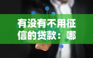 有没有不用征信的贷款：哪些贷款不查个人征信记录