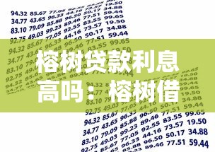 榕树贷款利息高吗：榕树借贷利率是否偏高