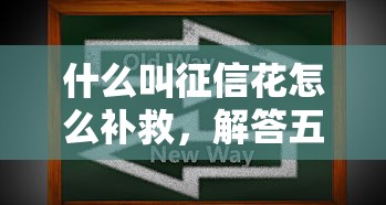 什么叫征信花怎么补救，解答五家2025最新贷款必过的软件