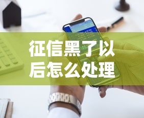 征信黑了以后怎么处理好，国内五大2025最新正规的网贷平台
