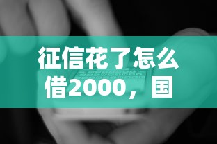 征信花了怎么借2000，国内五大2025最新利息低的借款平台排名不分先后