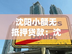 沈阳小额无抵押贷款：沈阳哪里能申请免担保小额借款