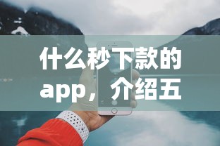 什么秒下款的app，介绍五个2025最新七天贷款平台