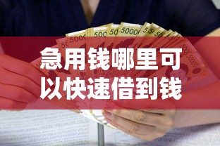 急用钱哪里可以快速借到钱没有利息的，五大2025最新黑户借贷平台