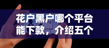 花户黑户哪个平台能下款，介绍五个2025最新平台贷款