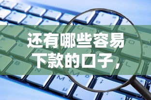 还有哪些容易下款的口子，阐述5家2025最新网贷平台前十名