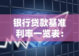 银行贷款基准利率一览表：最新最新