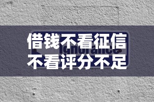 借钱不看征信不看评分不足马上通过有吗，分析五个2025最新65岁可以借款的平台