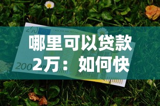哪里可以贷款2万：如何快速申请2万元小额贷款