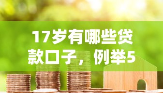 17岁有哪些贷款口子，例举5个2025最新借款平台能贷款