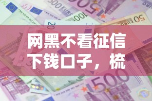 网黑不看征信下钱口子，梳理5个2025最新2025黑户借款必下口子