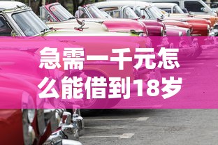 急需一千元怎么能借到18岁，国内五大2025最新靠谱的车抵押贷款平台