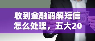 收到金融调解短信怎么处理，五大2025最新大额度贷款平台
