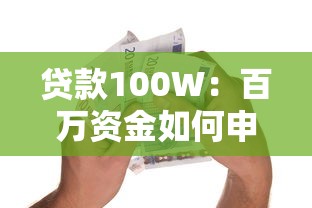 贷款100W：百万资金如何申请最划算
