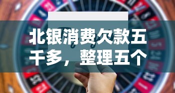 北银消费欠款五千多，整理五个2025最新平台贷款被骗了怎么办