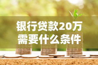 银行贷款20万需要什么条件：申请20万贷款需满足哪些资质