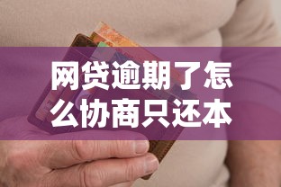 网贷逾期了怎么协商只还本金，推荐五个2025最新有信用卡就能贷款的平台