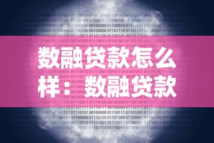 数融贷款怎么样：数融贷款可靠吗？真实利率是多少