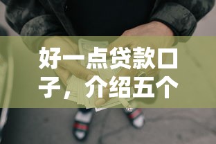 好一点贷款口子，介绍五个2025最新哪些是正规的网贷平台