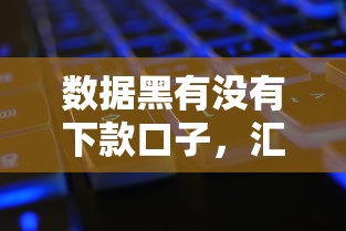 数据黑有没有下款口子，汇总五个2025最新贷款平台网