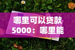 哪里可以贷款5000：哪里能借到5000元贷款