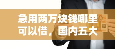 急用两万块钱哪里可以借，国内五大2025最新长期贷款平台