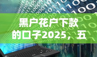 黑户花户下款的口子2025，五大2025最新平台最容易借到钱的