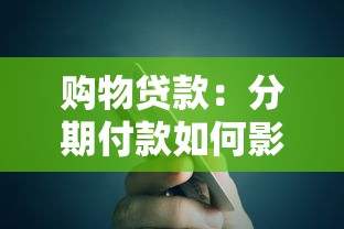 购物贷款：分期付款如何影响消费决策