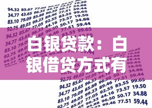 白银贷款：白银借贷方式有哪些选择