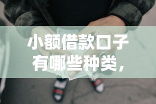 小额借款口子有哪些种类，推荐五个2025最新网贷口子大全平台