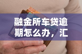 融金所车贷逾期怎么办，汇总五个2025最新平台最容易借到钱的